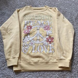 Billabong Yellow Sweatshirt